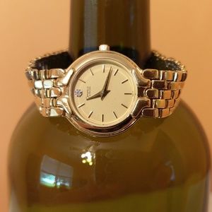 Caravelle by Bulova Diamond Accent Stainless Band